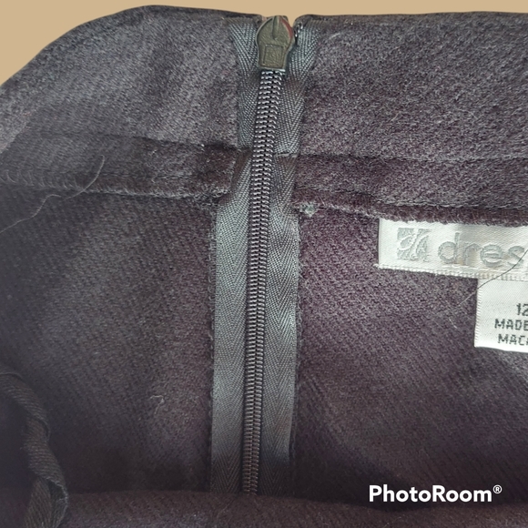 Vtg 90s navy blue blanket skirt - Picture 8 of 12